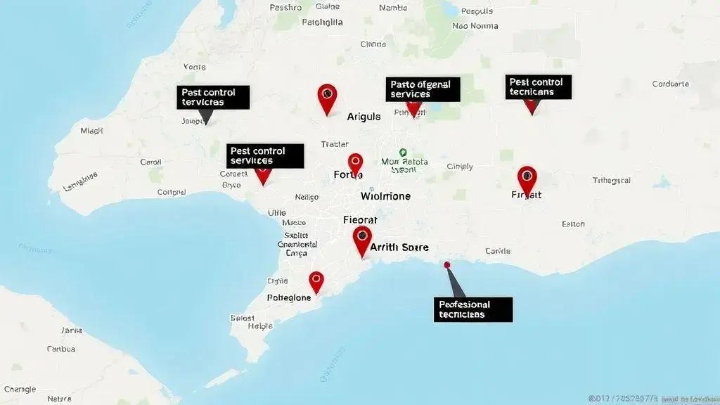 Áreas de atendimento local Áreas de atendimento local