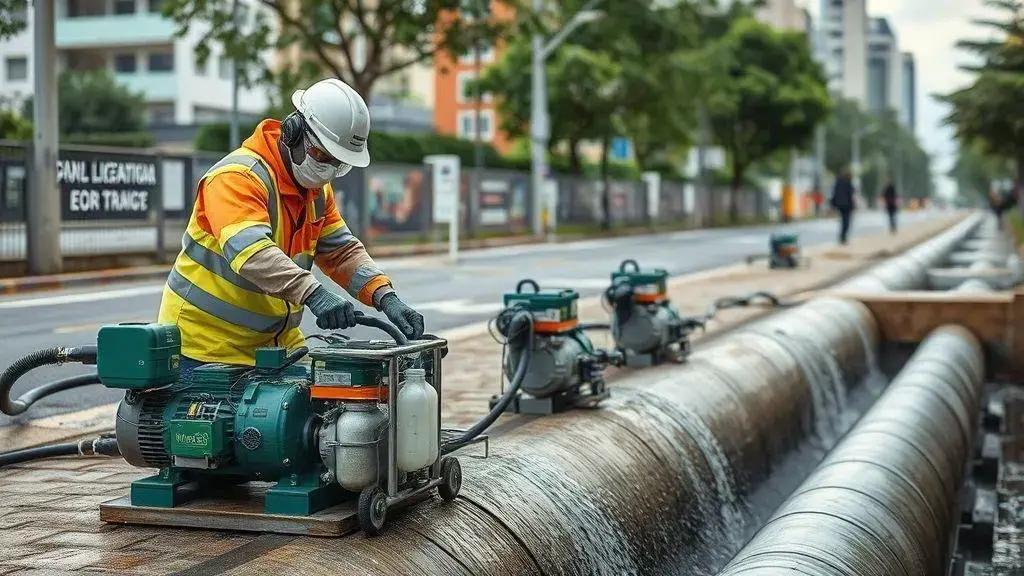 Equipamentos e técnicas sustentáveis da Esgotosul Equipamentos e técnicas sustentáveis da Esgotosul