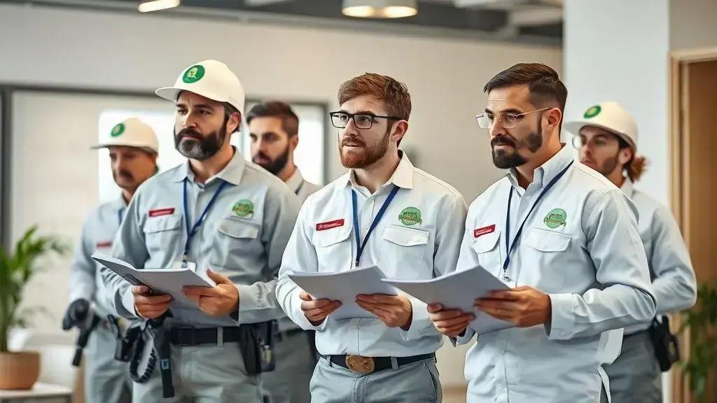 Equipe qualificada e treinamentos Equipe qualificada e treinamentos