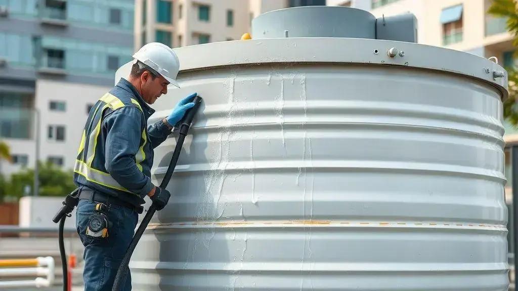 Processo de limpeza da Esgotosul Processo de limpeza da Esgotosul