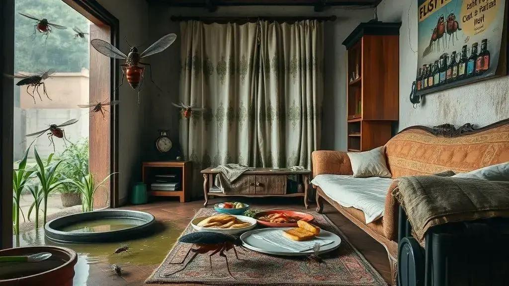 Riscos causados por insetos não controlados Riscos causados por insetos não controlados